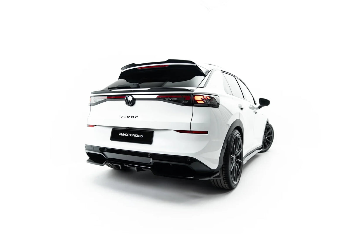 Maxton Design Spoiler Cap i Gloss Black på Volkswagen T-Roc R-Line Mk2