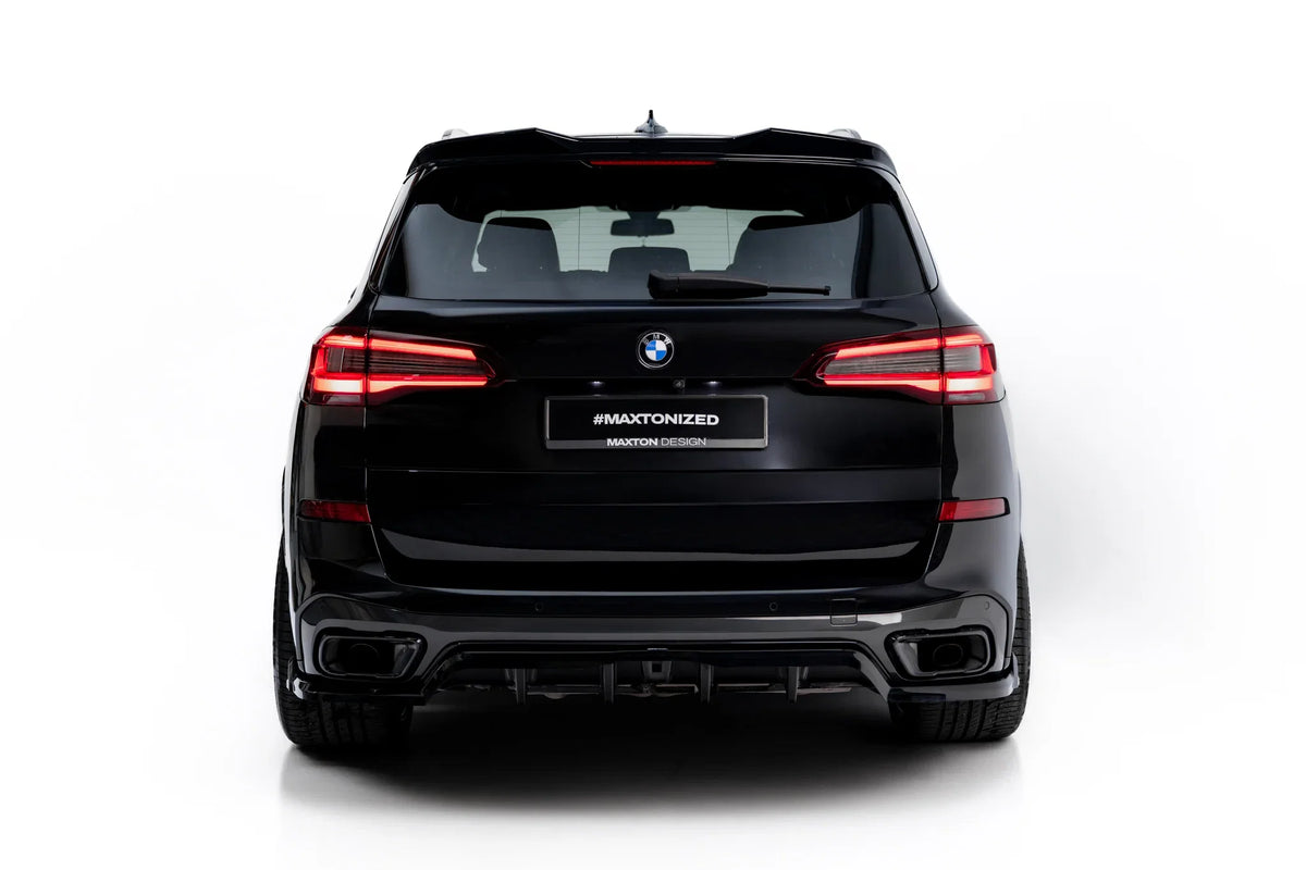 Maxton Design Spoiler Cap 3D til BMW X5 G05 sett bakfra