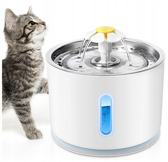 Automatisk Vannfontene Drikkeskål for Katt og Hund Stille