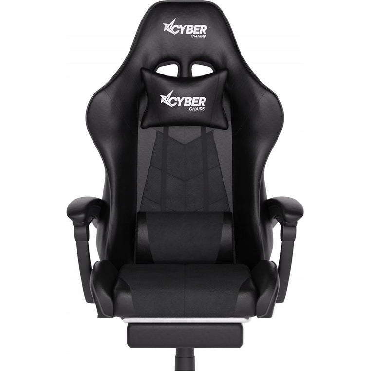 Gamingstol Cyber Chairs X-Power Svart – Kontorsstol med Massasje og Fotstøtte