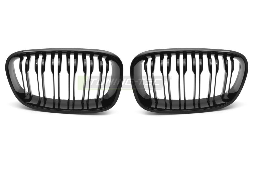 Blank svart grill med double bar-design til BMW F20 og F21 2011-2018