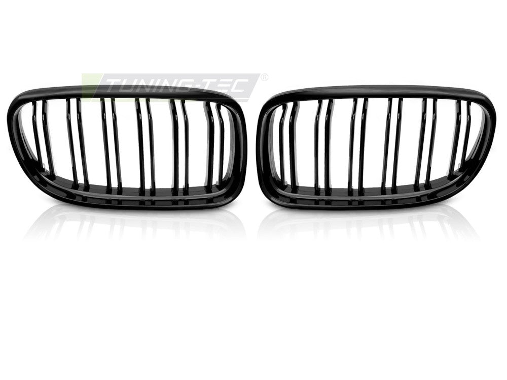 BMW 3 Serie E90 LCI blank svart nyrегrill med double bar design