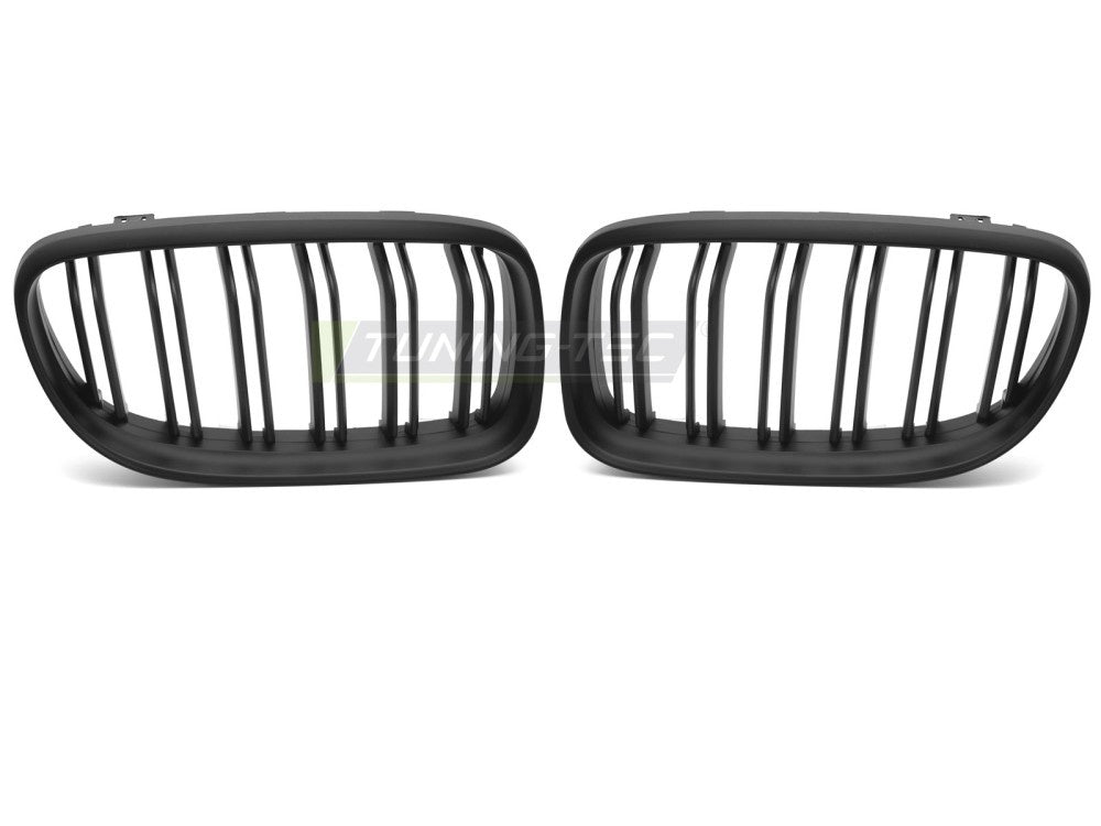 Matt svart grill med doble sprosser til BMW E90 E91 LCI 2009-2011