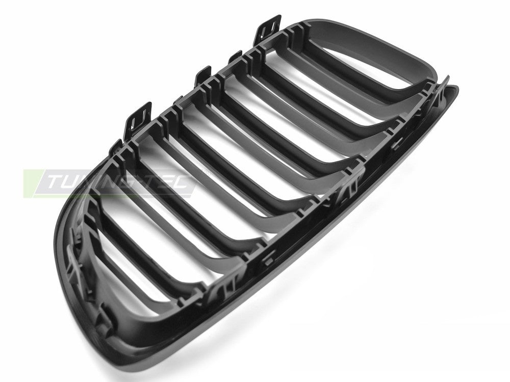 BMW E92 E93 sport grill matt svart double bar montert på front