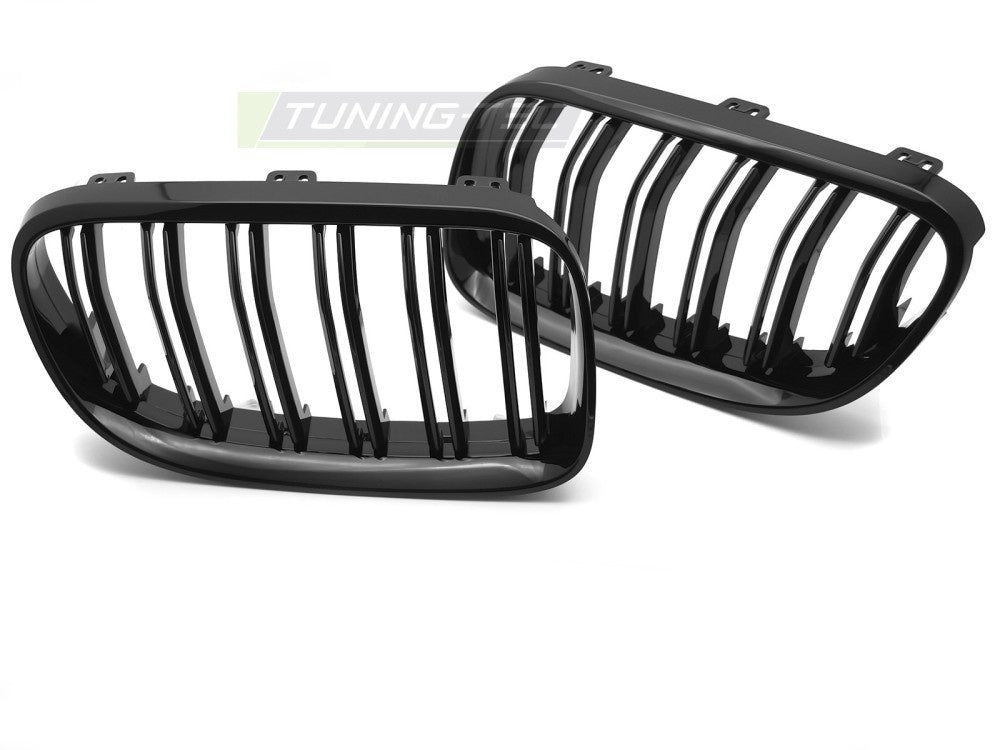 Grill BMW 3 Serie E92/E93 LCI 06-13 Double Bar Glossy Black fra Tuning-Tec