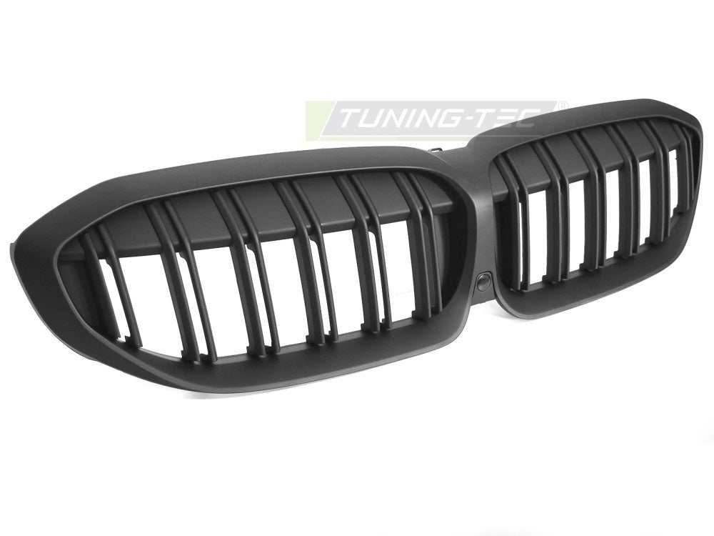 Grill BMW 3-Serie G20/G21 19-22 matt svart sport double bar fra Tuning-Tec