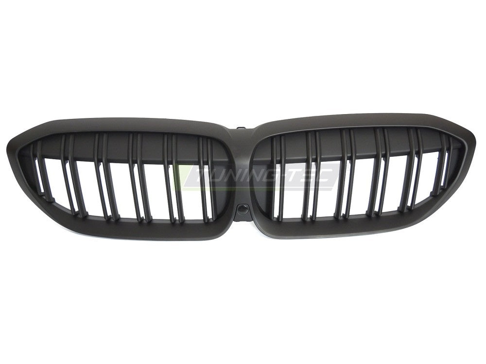Matt svart grill med double bar design til BMW G20 Sedan 2019-2022