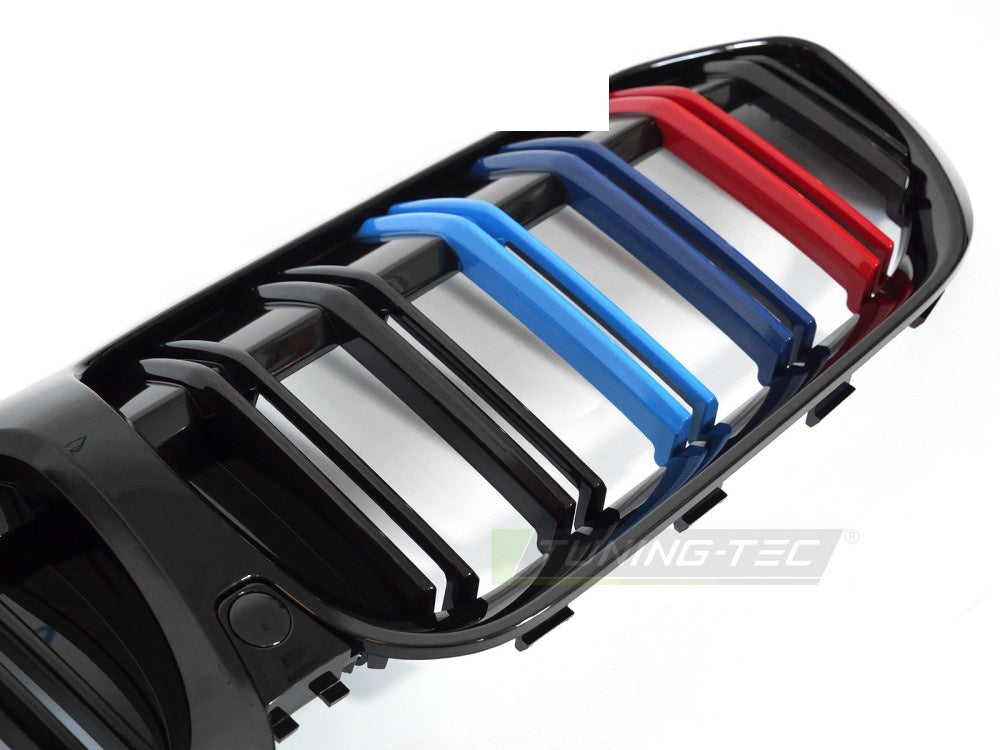 Tuning-Tec sport grill BMW 3 Serie G20 G21 G80 i glossy black double bar utførelse