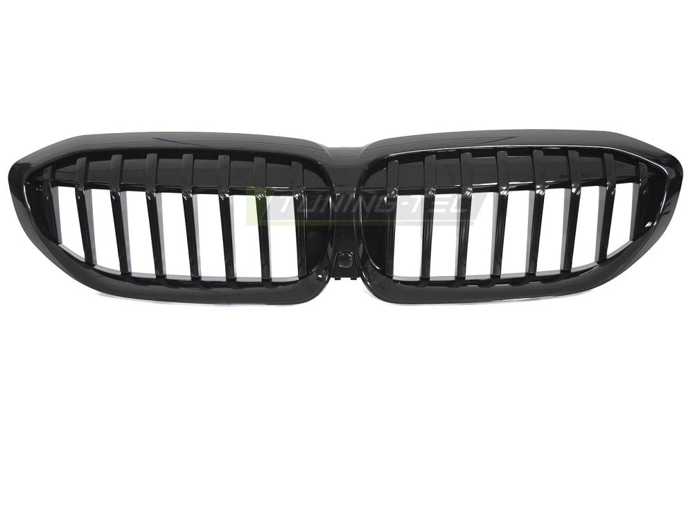 Blank svart grill til BMW G20 G21 2019-2022 sett forfra