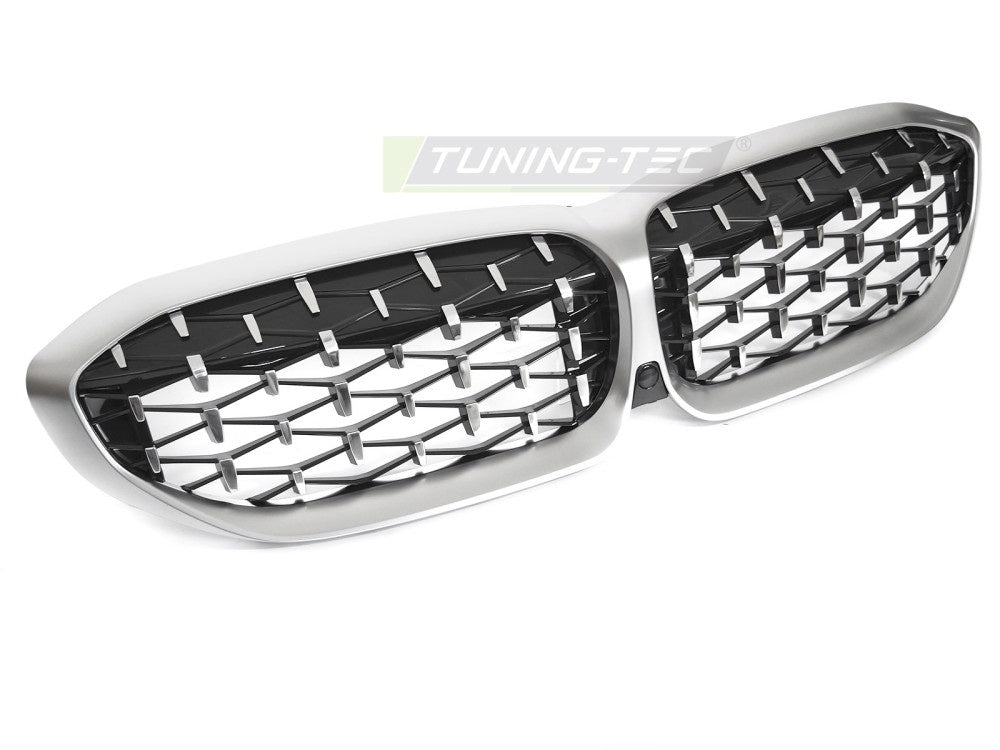 Grill BMW 3-Serie G20/G21 19-22 Diamond matt krom fra Tuning-Tec