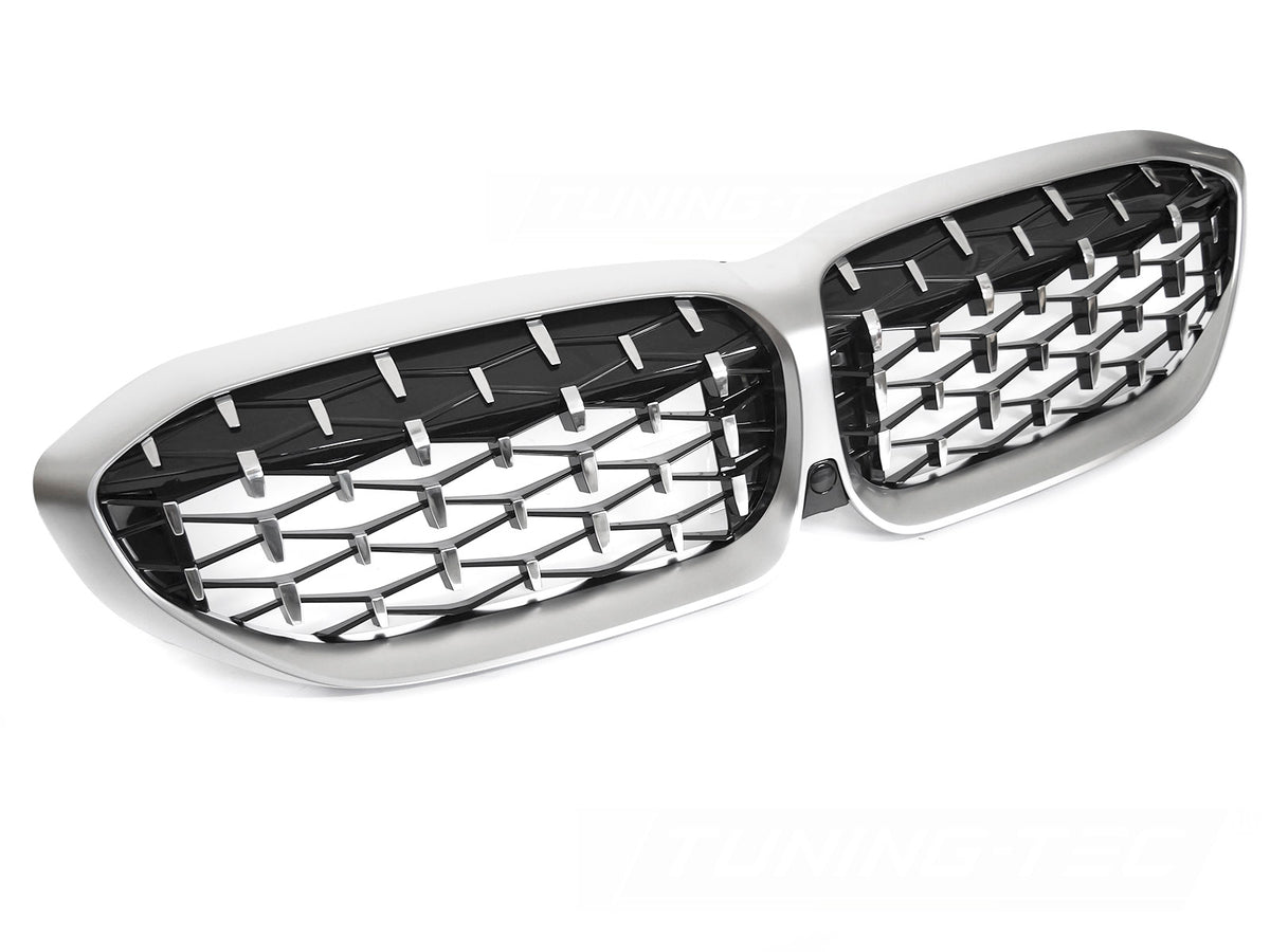 Grill BMW 3-Serie G20/G21 19-22 Diamond matt krom fra Tuning-Tec