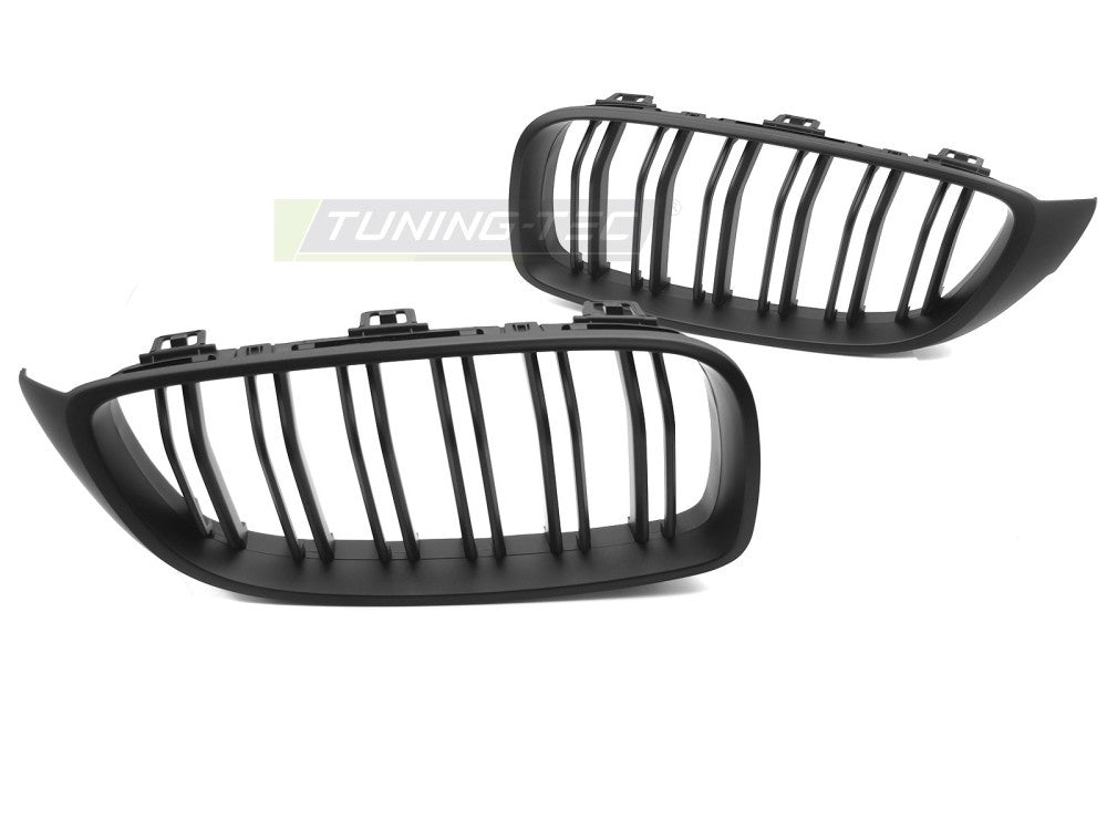 Grill BMW 4 Serie F32/F33/F36 13-20 matt svart double bar fra Tuning-Tec