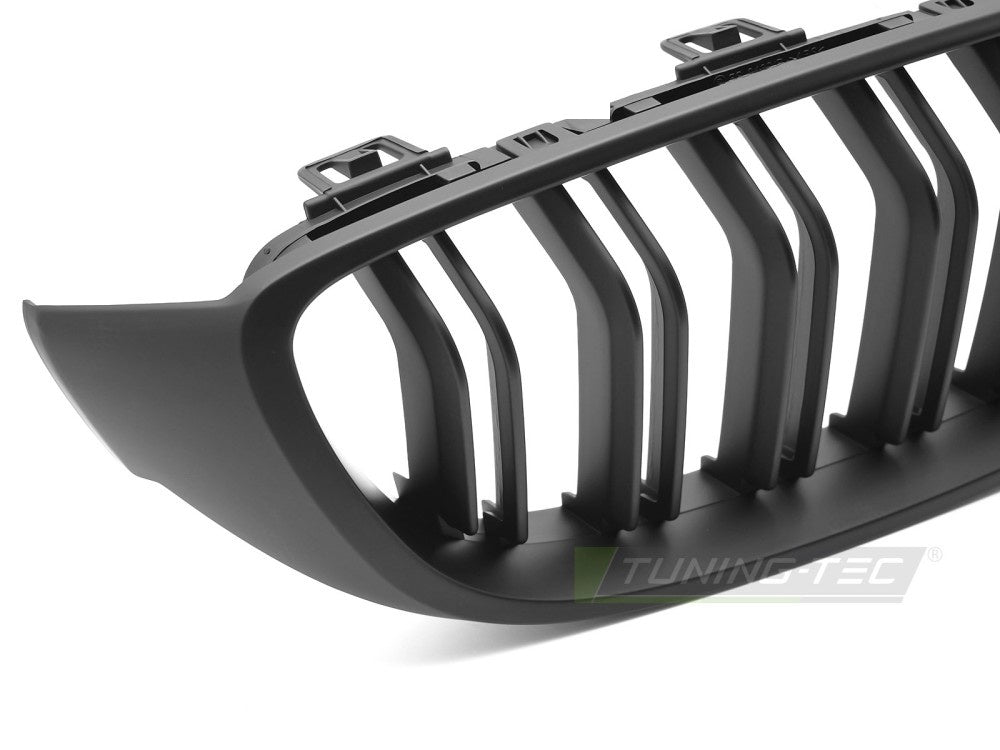 BMW 4 Serie F32 grill matt svart double bar Tuning-Tec