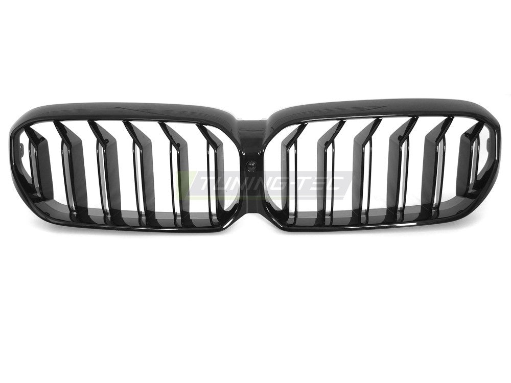 Blank svart grill med dobbel bar-design til BMW 5 Serie G30/G31 2017-2023