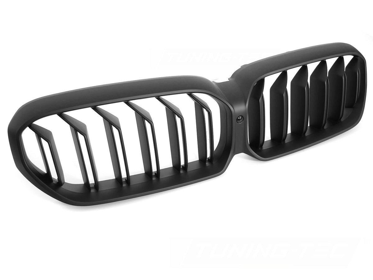 Grill BMW 5 Serie G30 G31 LCI 20-23 matt svart double bar fra Tuning-Tec