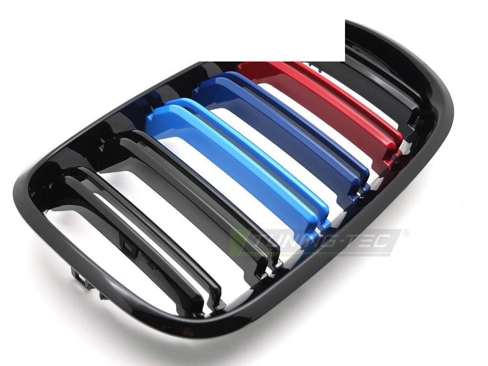 BMW X6 E71 nyregrill double bar glossy black – bakside