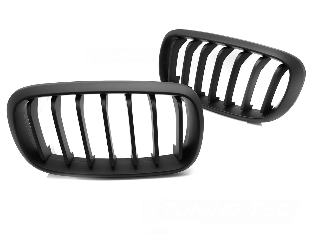 Grill BMW X6 F16 14-18 i matt svart – nyredesign forfra
