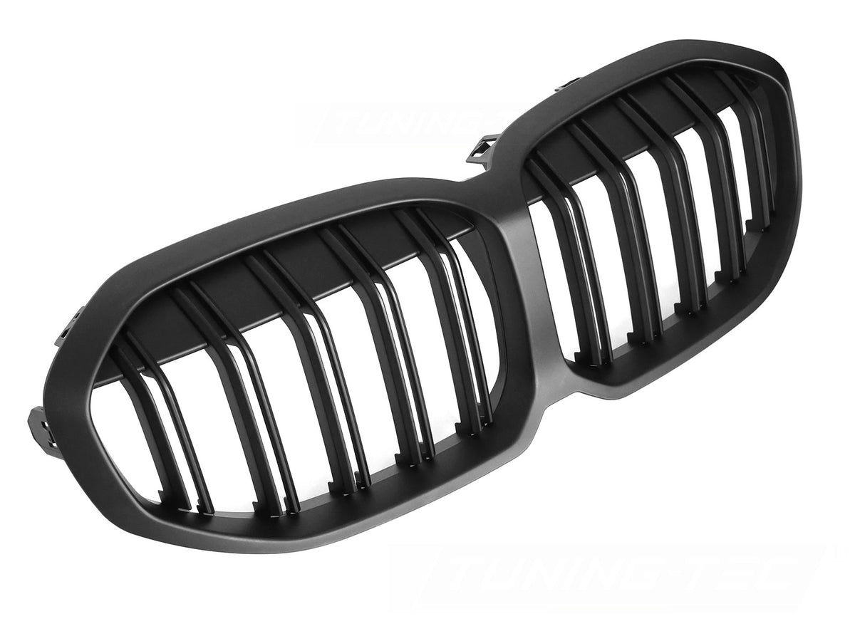 Grill BMW 1 Serie F40 19-24 Sport Double Bar Matt Svart fra Tuning-Tec