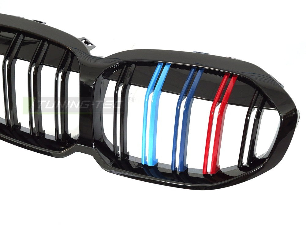 Tuning-Tec grill BMW F40 19-24 tri-colour aksent blank svart