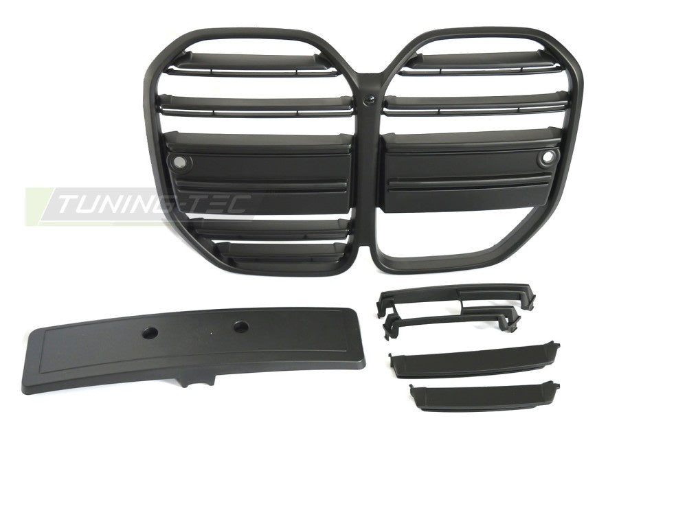 Frontgrill BMW 4 Serie G22 G23 G26 G82 G83 2020- matt svart finish