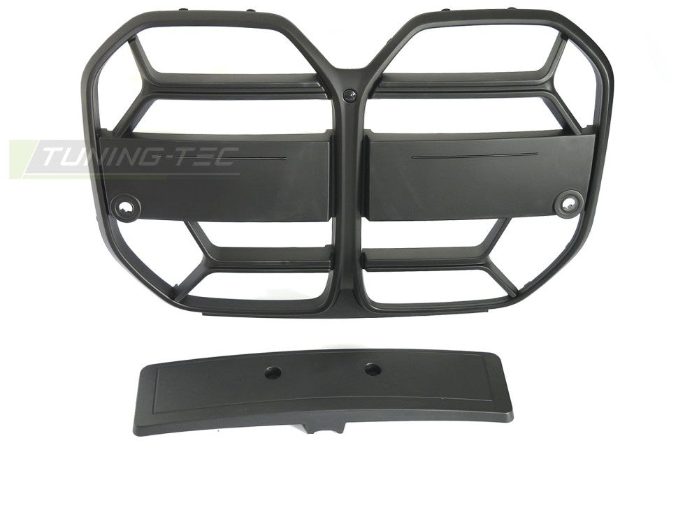 Matt sort grill til BMW G26 Gran Coupe montert på front