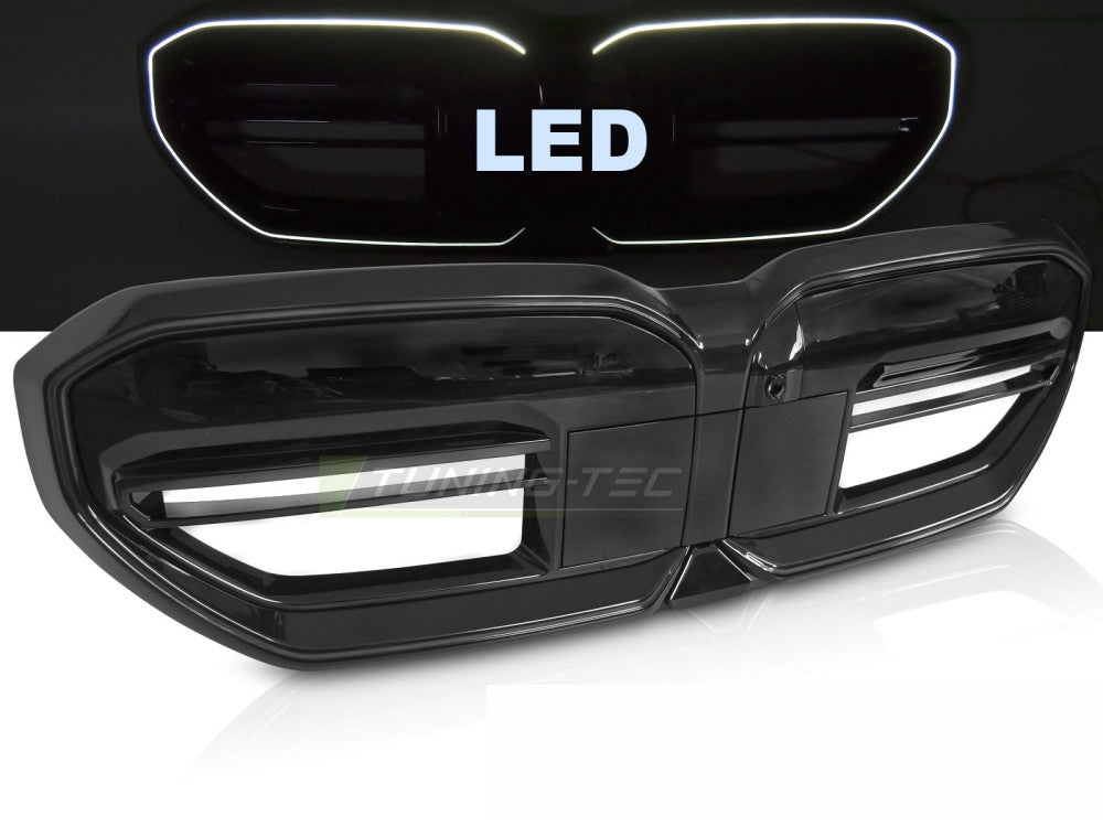 Grill BMW 5-Serie G60 G61 23- sport LED glossy black fra Tuning-Tec