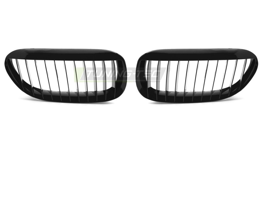 Blank svart grill til BMW E63 Coupé og E64 Cabriolet