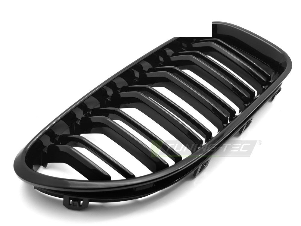 Nærbilde av grill BMW 6-Serie F12/F13 11-18 i blank svart finish