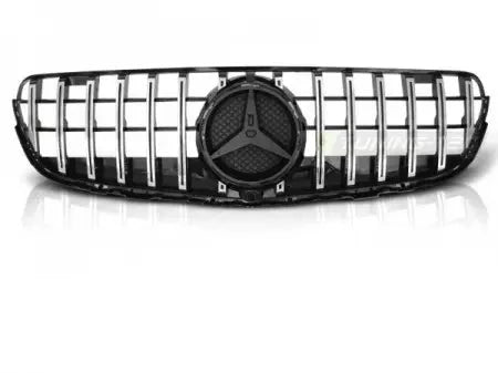 Grill Mercedes GLC W253 15- GT-R Style Chrome Glossy Black