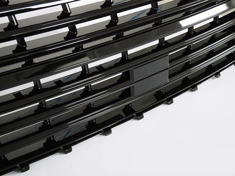 Volkswagen T6.1 grill helsvart glossy design sett pĂĄ skrĂĄ