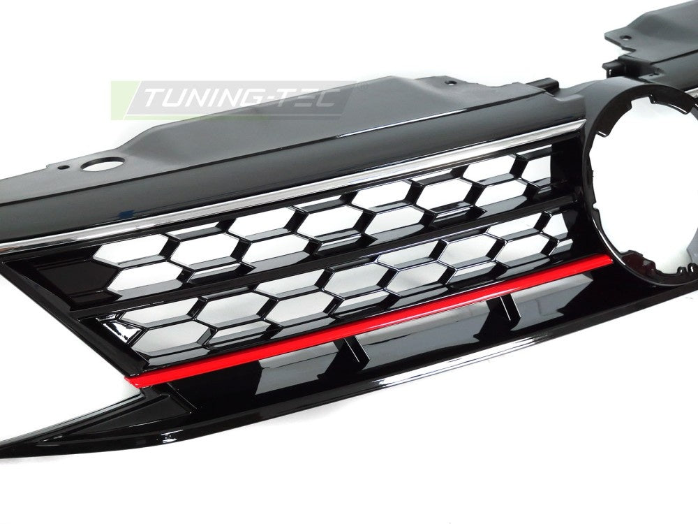 Tuning-Tec sport grill for Volkswagen Jetta 2005-2018 i glossy svart finish
