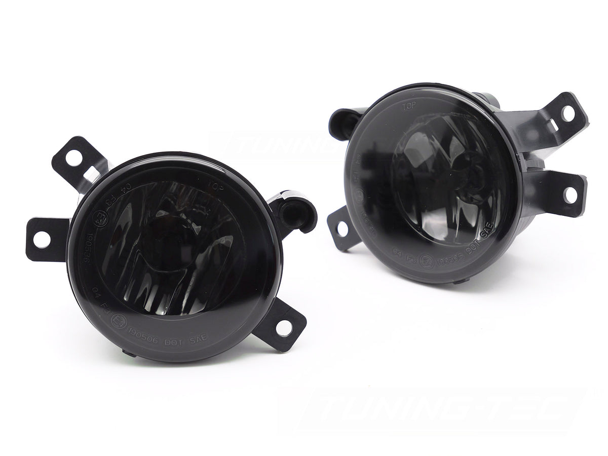 Smoke tåkelys til BMW X1 E84 2009–2014 med tonet glass sett forfra
