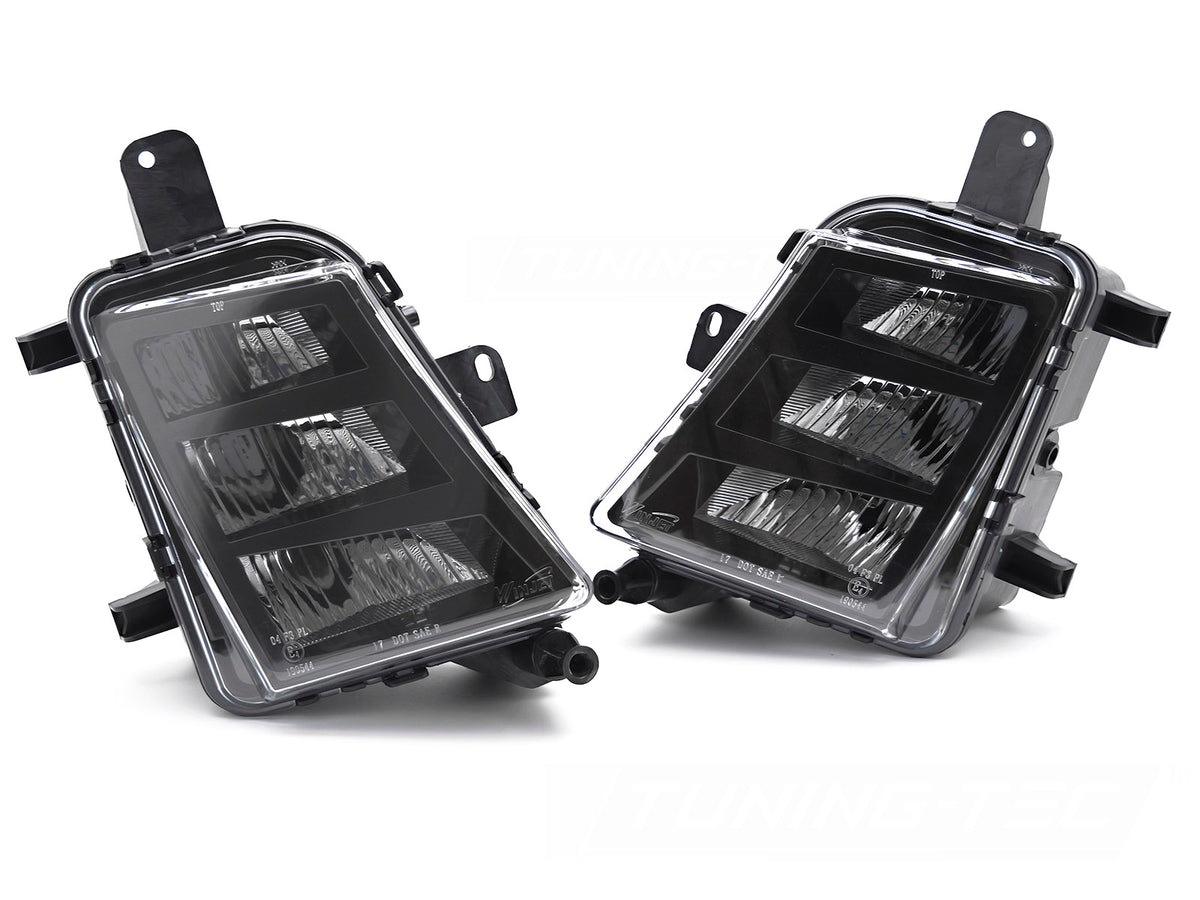 LED tåkelys med klart glass til Volkswagen Golf 7 2013–2017 sett forfra