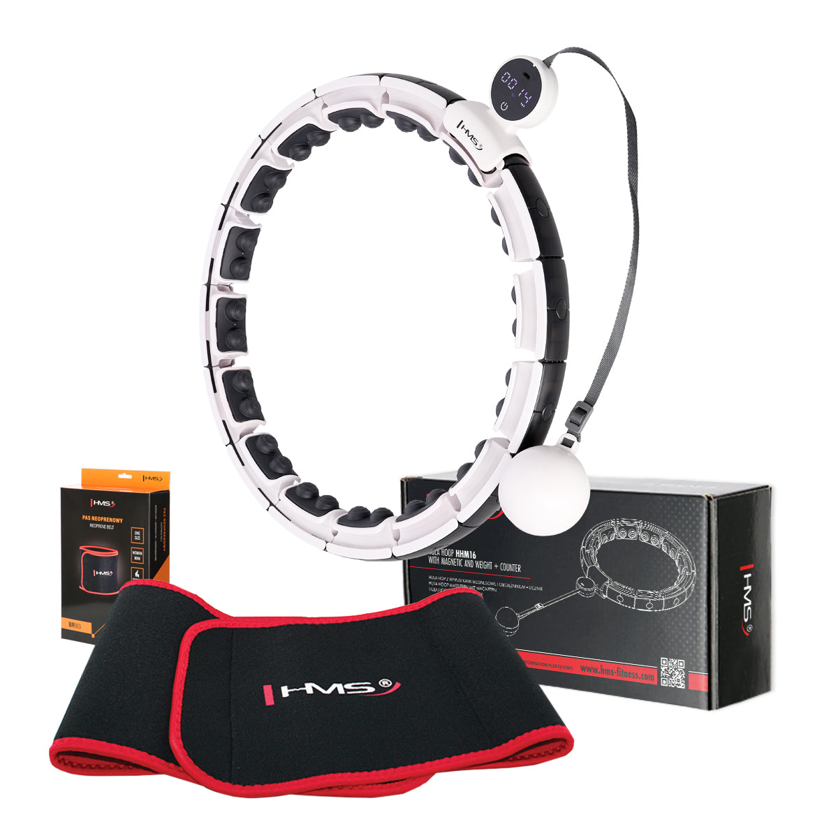 Hula Hoop med LCD-skjerm, 32 magneter Sport Trening Cardio Ring