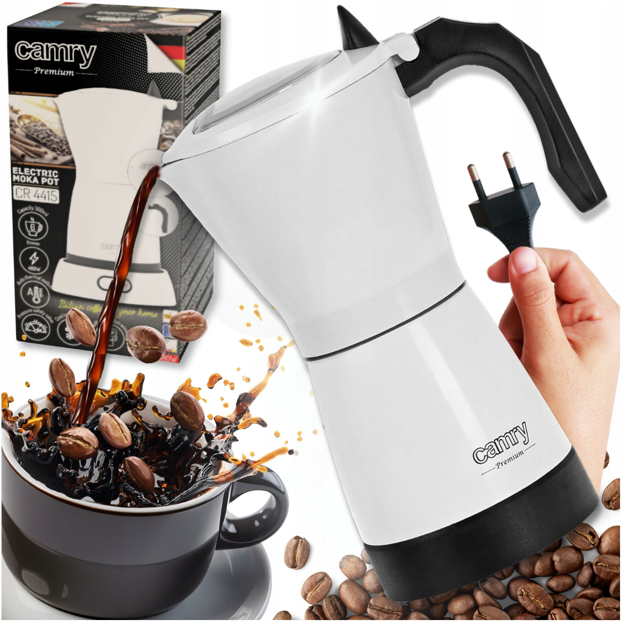 Elektrisk Kaffebrygger 300ml for 6 Kopper
