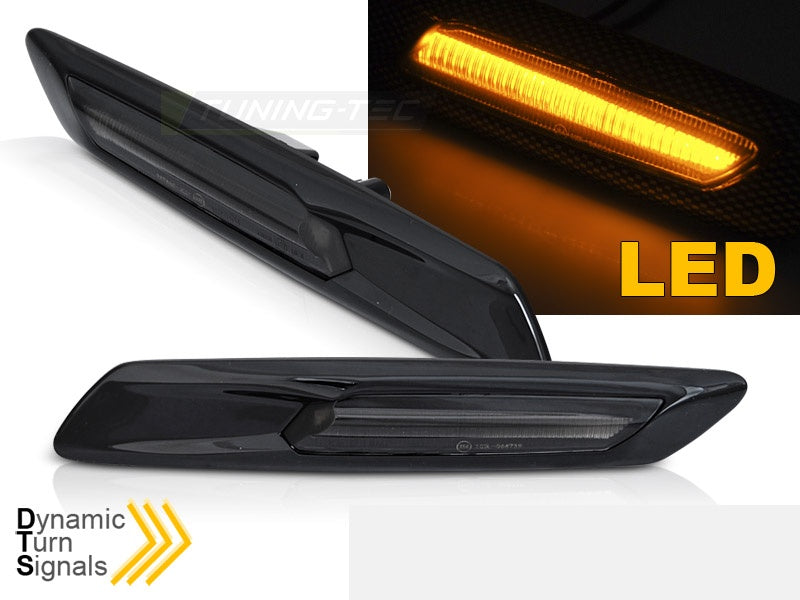 Blinklys BMW 5 Serie F10/F11 10-16 sekvensiell LED smoke svart fra Tuning-Tec