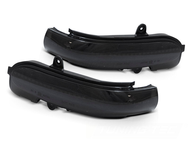 Blinklys sekvensiell LED smoke til Mercedes C-Klasse CL203 Sportcoupe 00-04 speil-montert