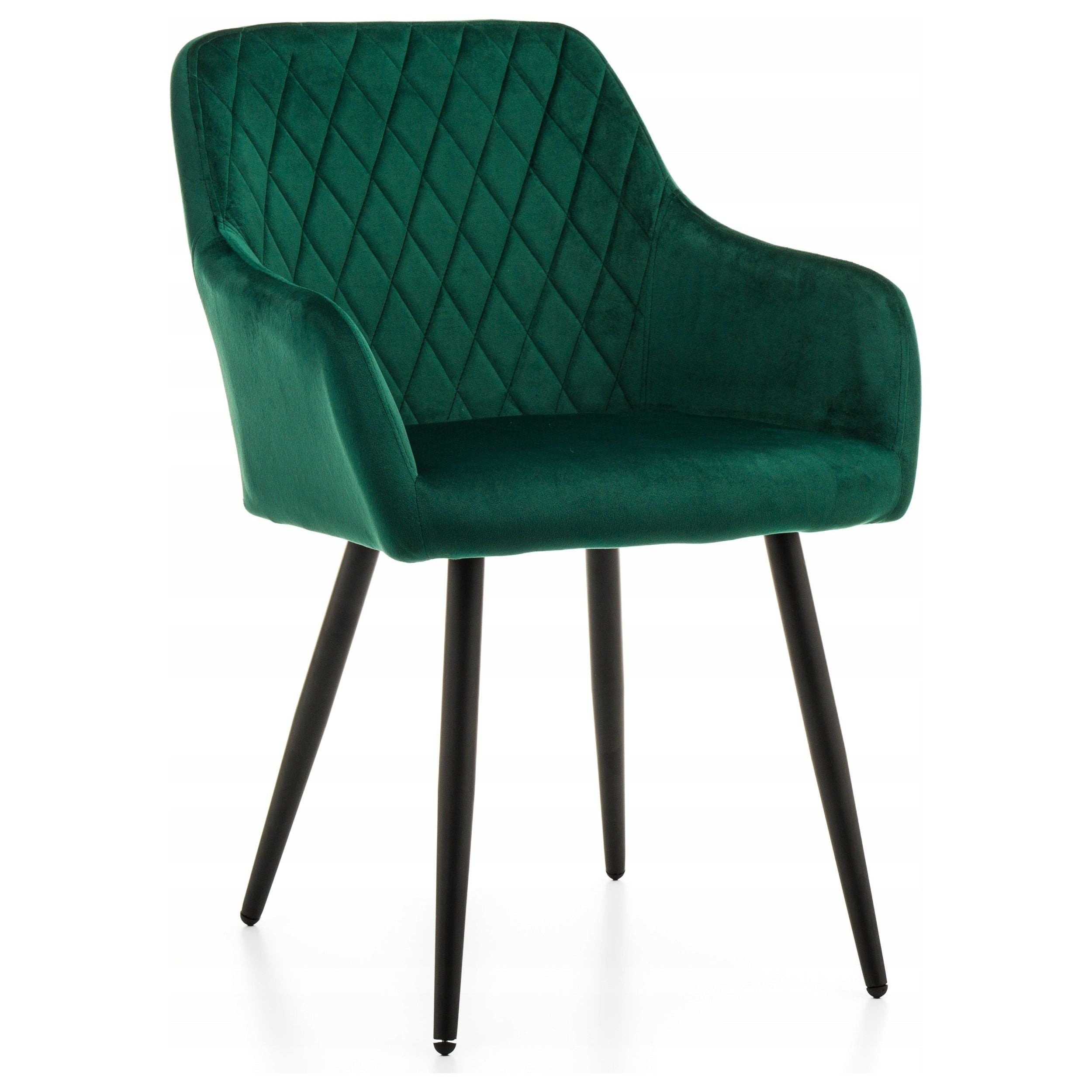 Polstret Todi-stol i fløyel, quiltet for stue og spisestue, Glamour.