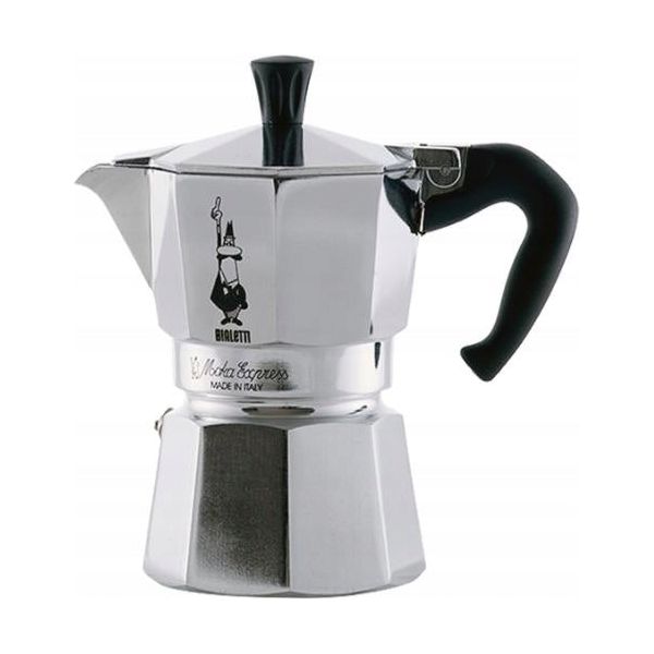 Bialetti Moka Express Kaffebrygger 3 Kopper 130 ml Sølv