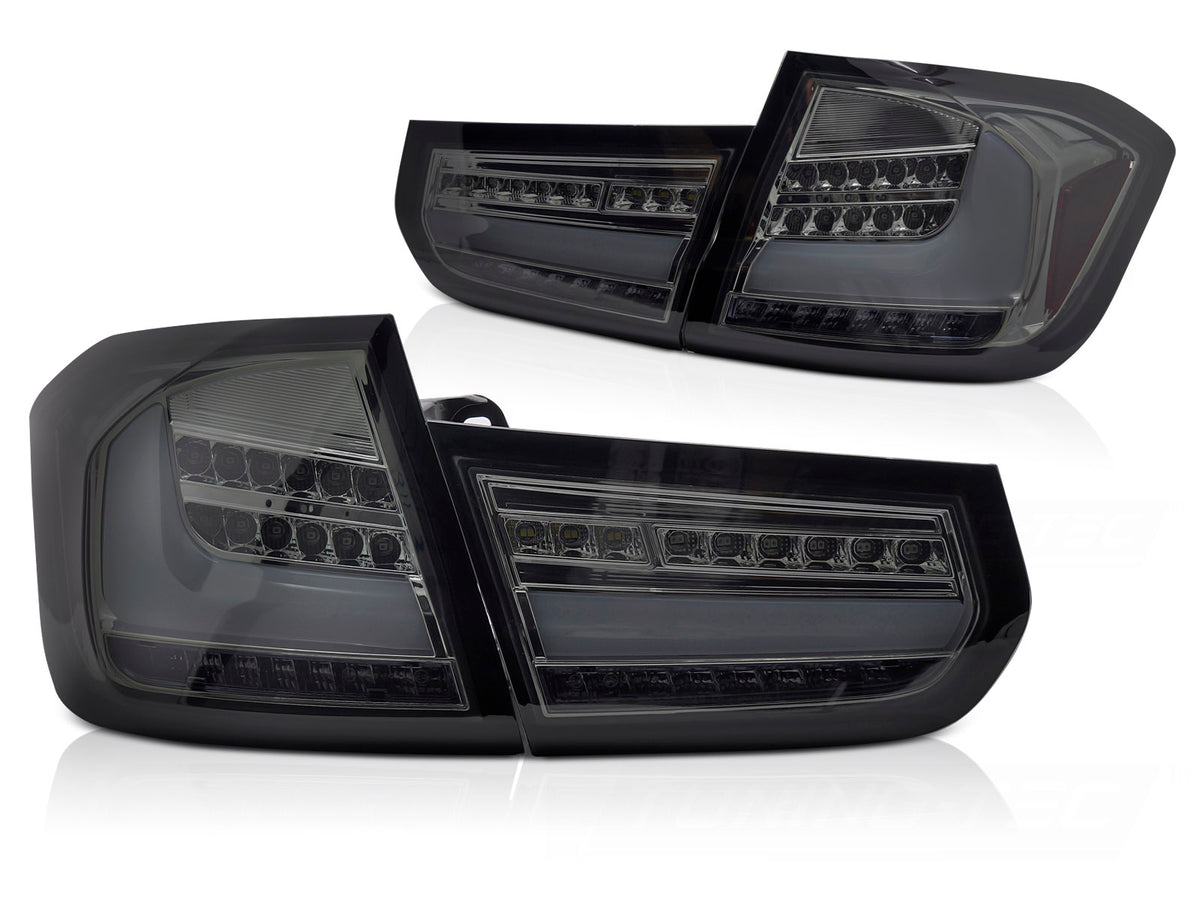 Baklykter BMW 3-Serie F30 LED bar smoke sekvensiell sett bakfra
