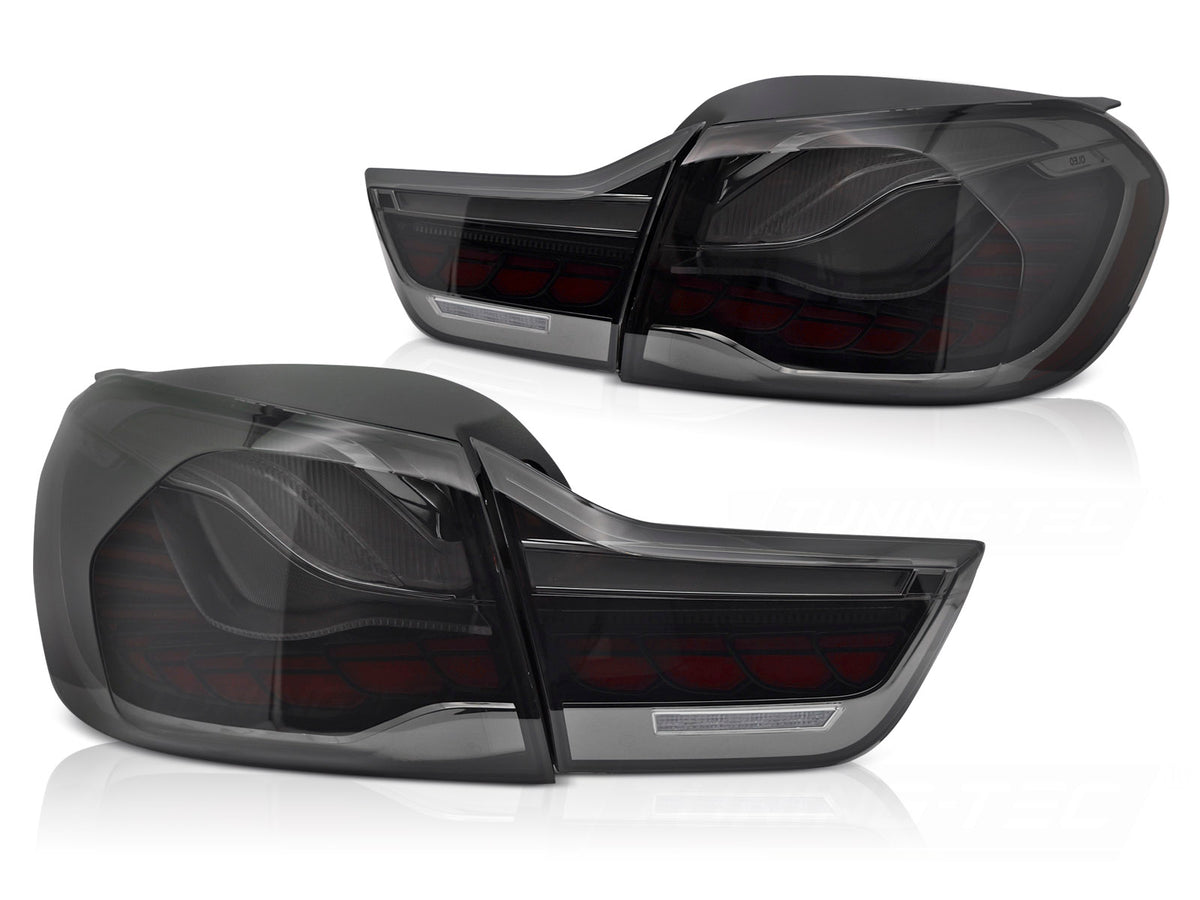 LED baklykter smoke til BMW 4-Serie F32 F33 F36 2013–2021 sett bakfra