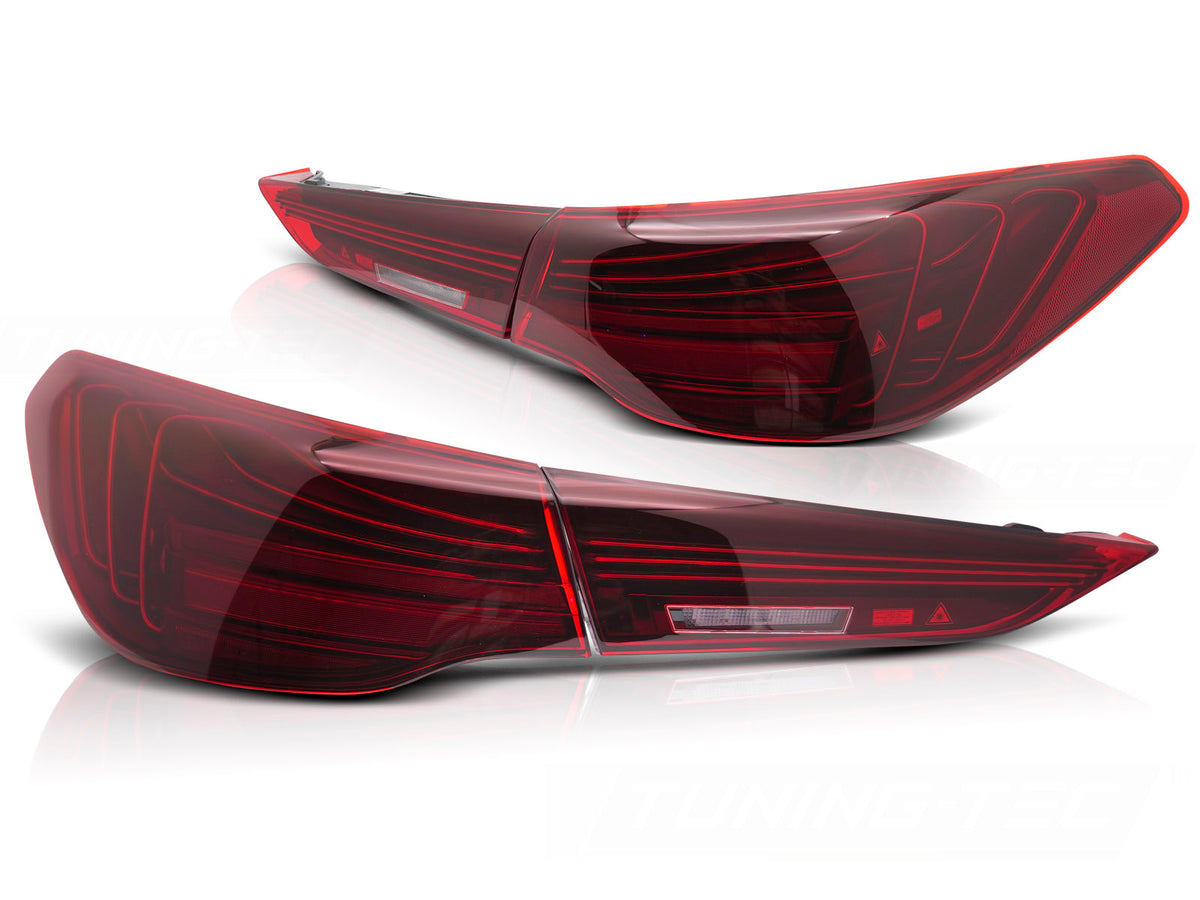 LED-baklykter BMW 4-Serie G22 G23 rød laser look sekvensiell blinklys sett bakfra