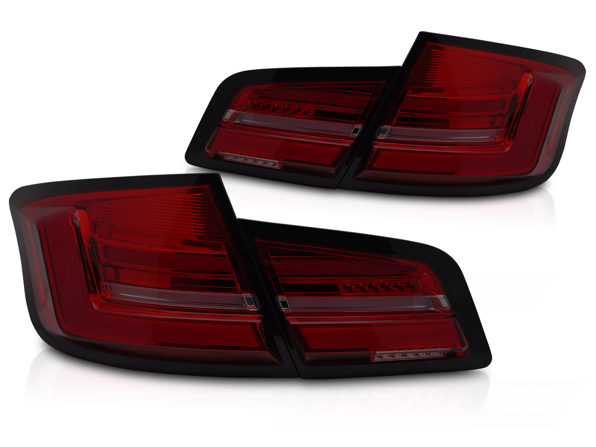 Baklykter BMW 5-Serie F10 10-16 LED Bar Red Smoke sekvensiell fra Tuning-Tec