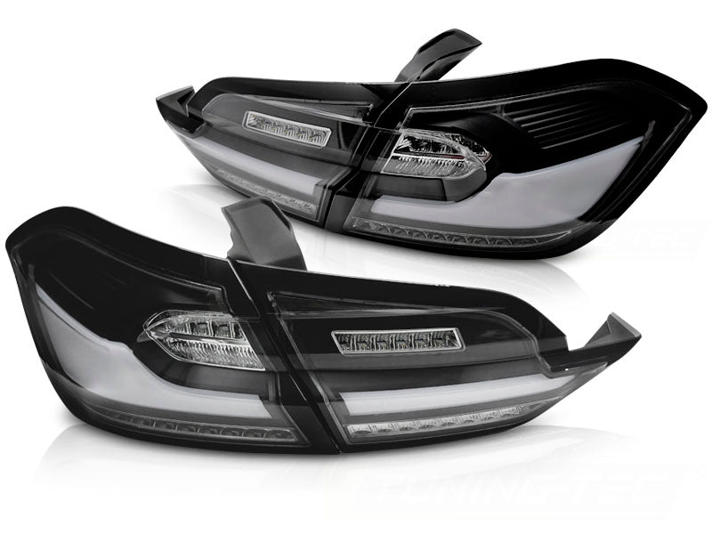 Baklykter Ford Fiesta MK8 17-21 Hatchback LED svart fra Tuning-Tec