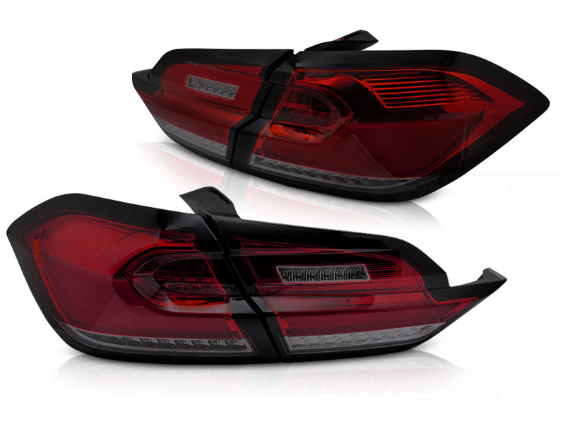 Baklykter Ford Fiesta MK8 2017-2021 Hatchback LED Red Smoke fra Tuning-Tec