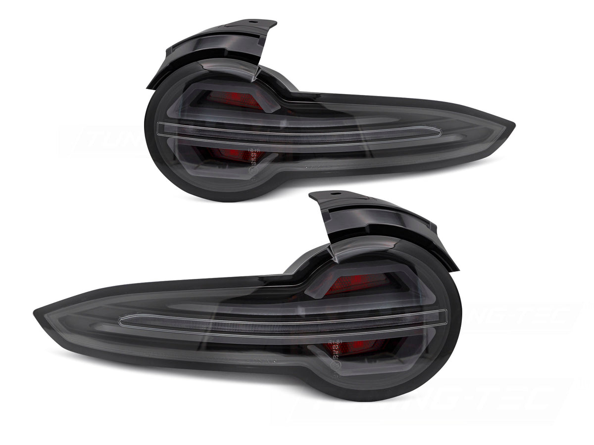 LED baklykter Honda Civic XI Hatchback rød smoke sett bakfra