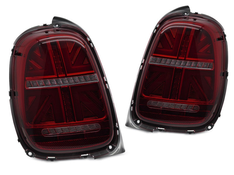 Baklykter Mini Cooper F56 2014â€“2017 LED smoke-design montert pĂĄ bil hĂ¸yre side