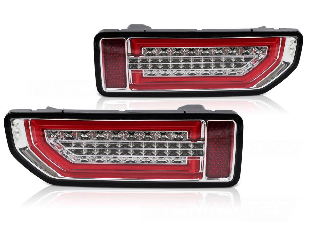 Baklykter Suzuki Jimny IV 2018– krom LED bar komplett par sett bakfra