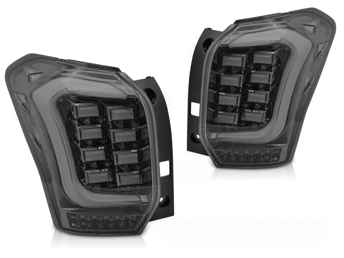 Baklykter LED bar smoke Subaru Forester IV 2013–2018 sett bakfra komplett par