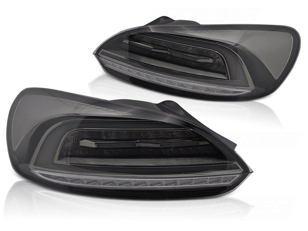 LED Bar baklykter VW Scirocco III 2008–2014 smoke tonet sett bakfra